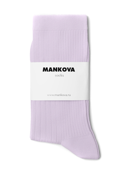 Носки из хлопка Mankova, цвет: сиреневый SH026 купить онлайн