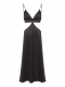 Платье с фигурными разрезами (Цвет: черный) (S, черный)