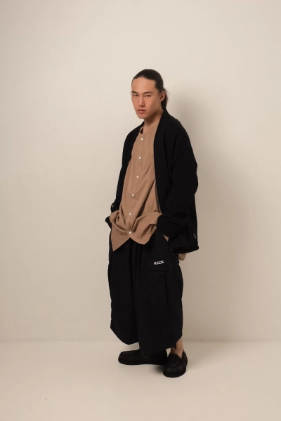 Кюлоты KINOMO OVERSIZE CULOTTES CARGO TASLAN/BLACK RICE, цвет: Чёрный, НФ-00000270 купить онлайн