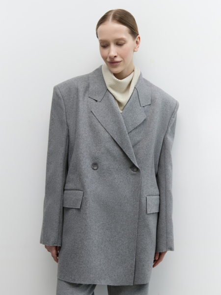 Жакет-пальто из итальянской шерсти AROUND  купить онлайн