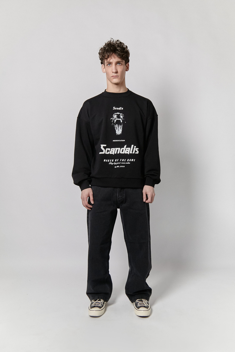 Свитшот DOBERMAN SCANDALIS, цвет: Чёрный, СВ011а купить онлайн