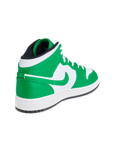 Кроссовки подростковые Jordan 1 Mid "Lucky Green" NKDADDYS SNEAKERS, цвет: зеленый DQ8423-301 купить онлайн