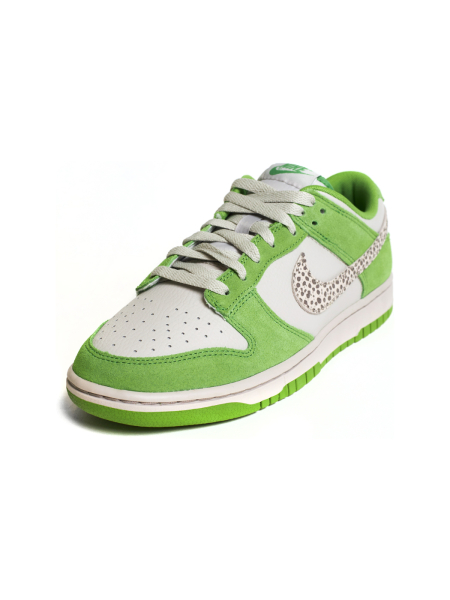 Кроссовки мужские Nike Dunk Low "Safari Swoosh Chlorophyll" NKDADDYS SNEAKERS, цвет: САЛАТОВЫЙ DR0156-300 купить онлайн