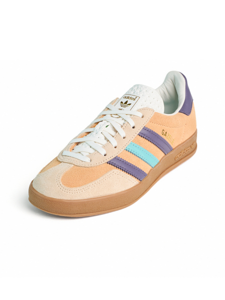 Кроссовки унисекс Adidas Gazelle Indoor "Glow Orange Shadow Violet" NKDADDYS SNEAKERS, цвет: коричневый IG1636 купить онлайн