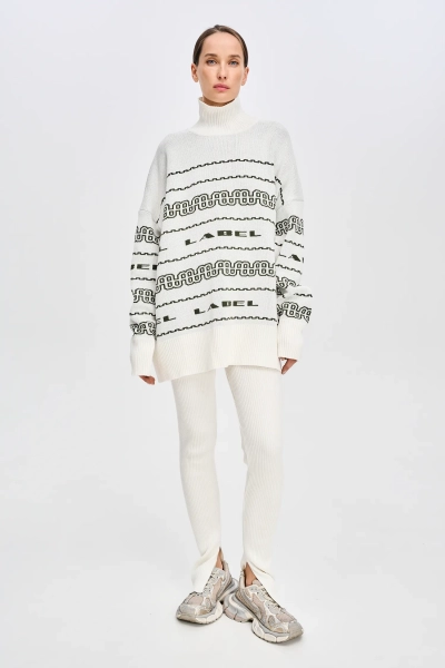 Свитер FW 24/25 Label .B, цвет: WHITE Kn 02.4.1169.1124WH |новая коллекция купить онлайн