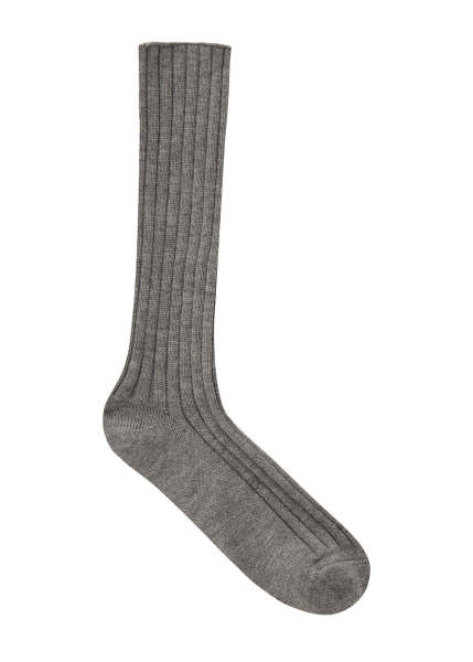 Высокие носки с кашемиром Nice One, цвет: серый 1001722 купить онлайн