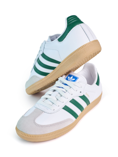 Кроссовки унисекс Adidas Samba OG "Collegiate Green" NKDADDYS SNEAKERS, цвет: белый IE3437 купить онлайн