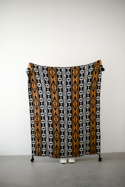 Плед "Фергана" TOWELS BY SHIROKOVA, цвет: Чёрный  купить онлайн