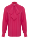 Блуза с бантом (фуксия) (XS, фуксия)