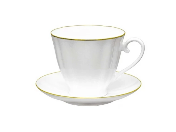 Чашка с блюдцем чайная "Золотой кантик" Императорский фарфоровый завод  купить онлайн