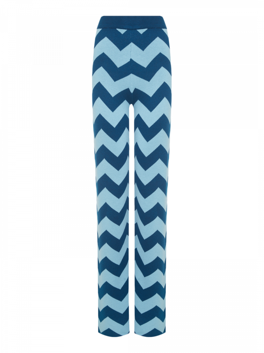 Брюки свободные от бедра от костюма (синяя полоска) (44/170, синяя полоска)