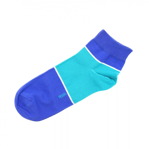 Короткие носки Tezido, цвет: сине-бирюзовый Т2243 купить онлайн