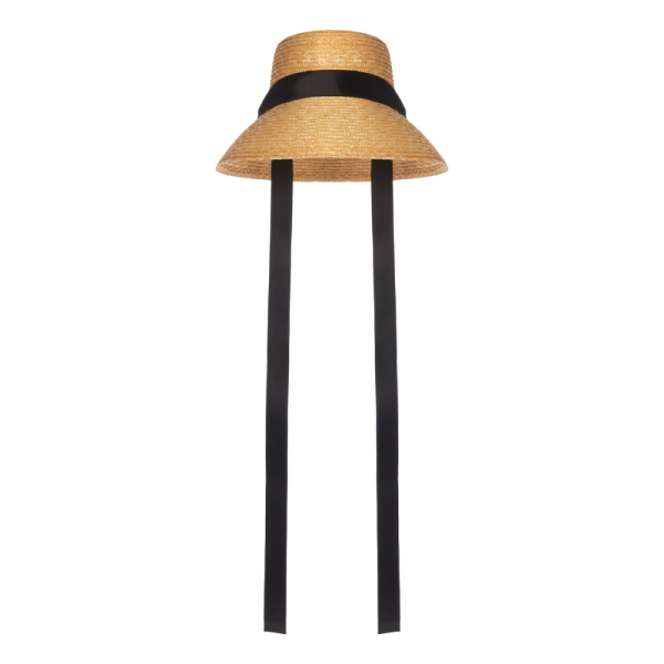 Шляпа соломенная купол с завязками