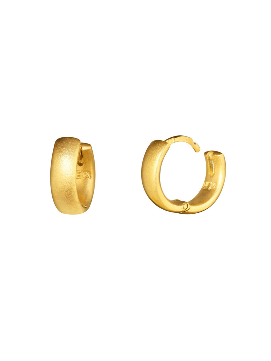 Серьги-кольца "Plump" Gold Matte 12 мм NEYAME, цвет: GOLD, 10047 купить онлайн
