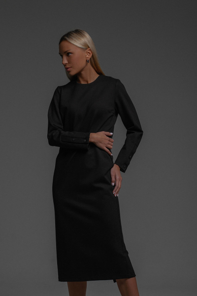 Базовое трикотажное платье с кнопками на спине MINI ПЛТ112 купить онлайн