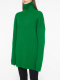 Трикотажное платье-туника с горлом (зеленый) (OS, зеленый)