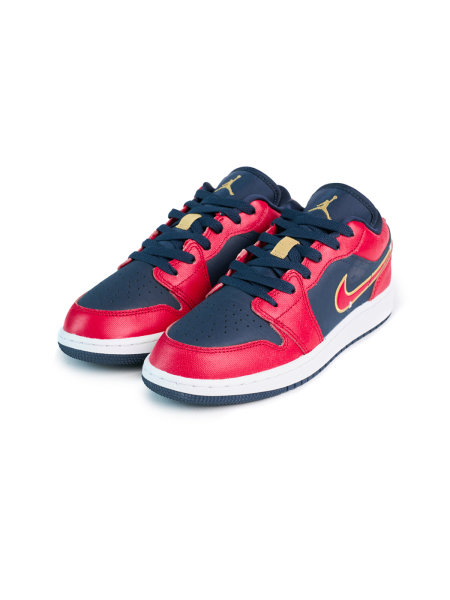 Кроссовки подростковые Jordan 1 Low "Olympic" NKDADDYS SNEAKERS, цвет: красный FQ7380-400 купить онлайн