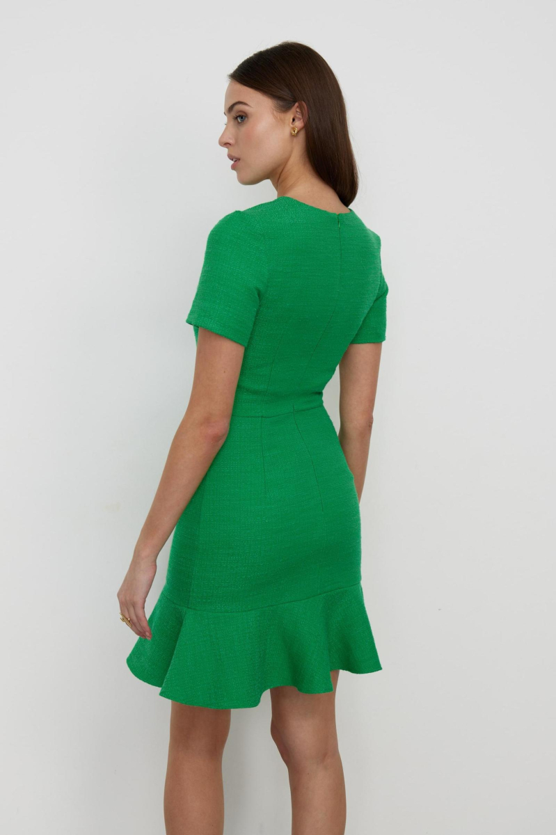 Платье мини из твида с воланом Charmstore 10003432 купить онлайн