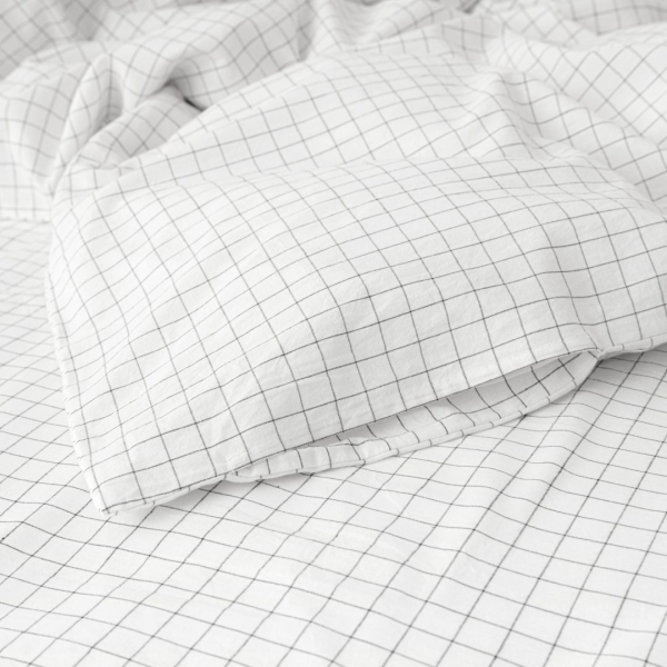Комплект постельного белья вареный xлопок MORФEUS, цвет: melange white, b51203 со скидкой купить онлайн