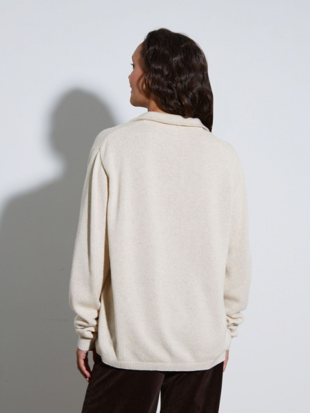 Джемпер-поло в мужском стиле из смесового кашемира AroundClother&Knitwear  купить онлайн