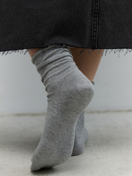 Носки с мягким краем AROUND, цвет: серый меланж 1_05CV02 купить онлайн