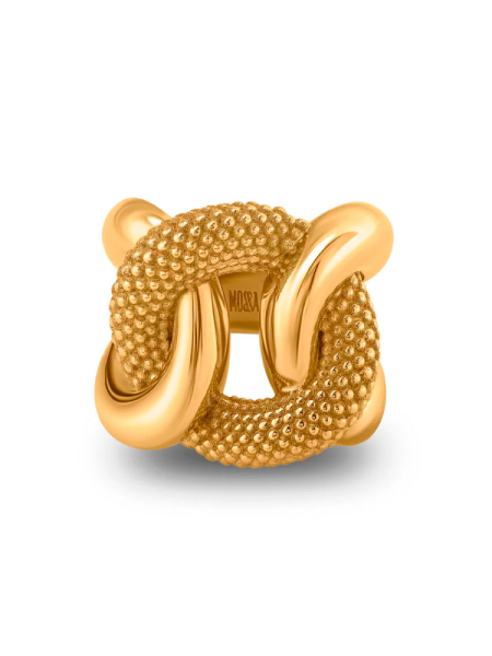 Кольцо Kink Gold MOSSA jewelry, цвет: позолота 031-104-0004 |новая коллекция купить онлайн