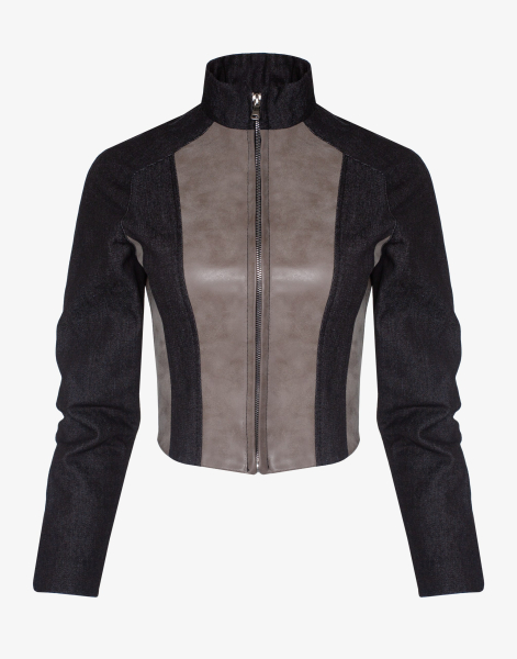Куртка с кожаными вставками RISHI  купить онлайн