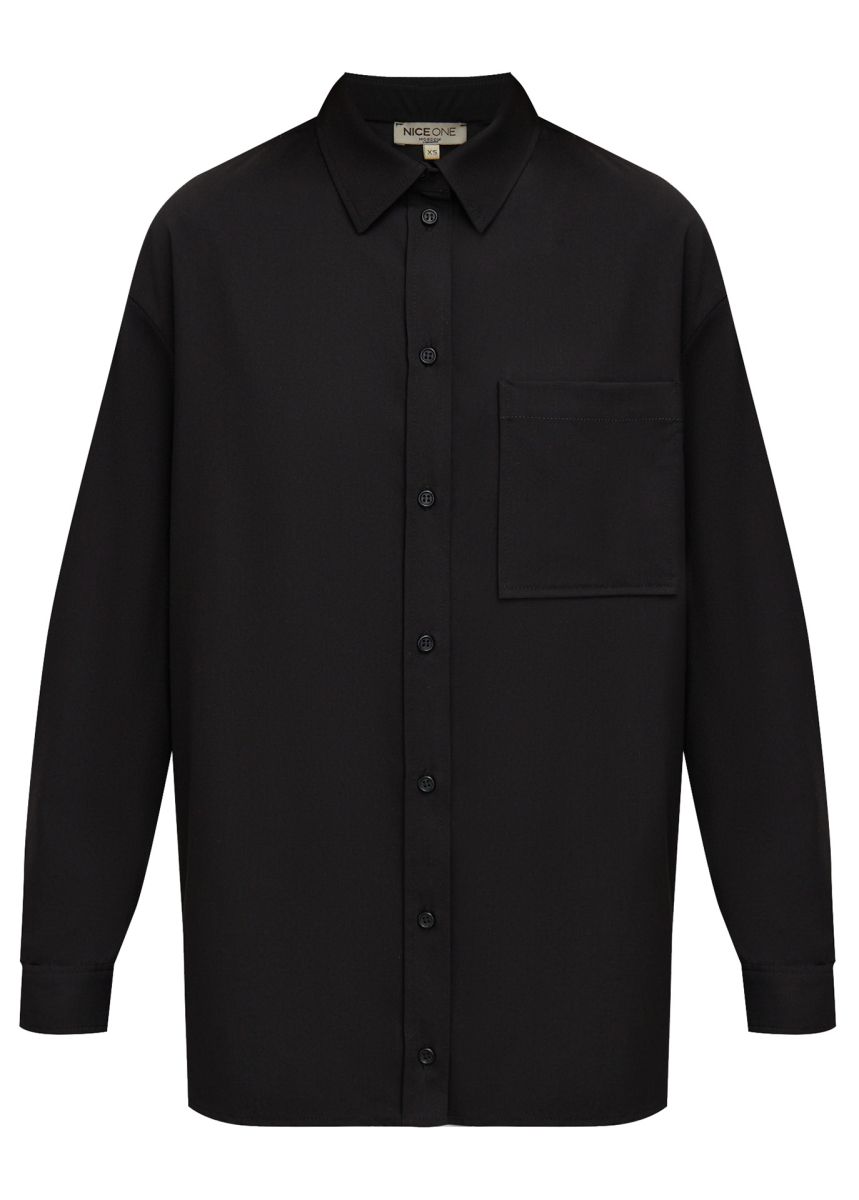 Рубашка Nice One, цвет: Чёрный, 100790 со скидкой купить онлайн