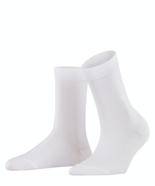 Носки женские Women's socks Cotton Touch FALKE, цвет: белый 2000 47105 купить онлайн