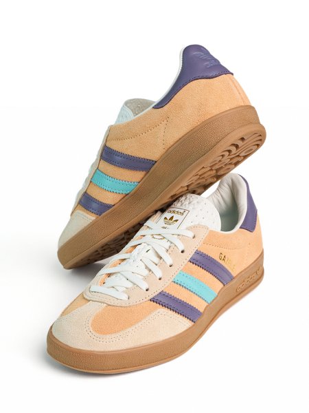 Кроссовки унисекс Adidas Gazelle Indoor "Glow Orange Shadow Violet" NKDADDYS SNEAKERS, цвет: коричневый IG1636 купить онлайн