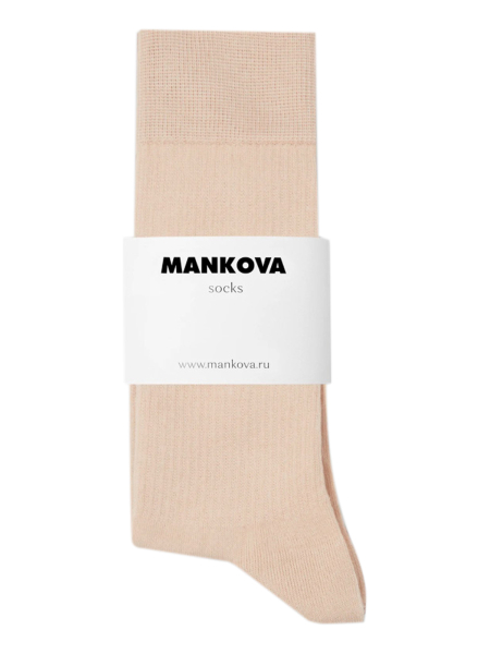 Гольфы с широкой резинкой Mankova, цвет: бежевый SH041 купить онлайн