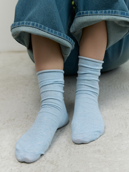 Носки с мягким краем AROUND, цвет: голубой меланж 1_05CV04 купить онлайн