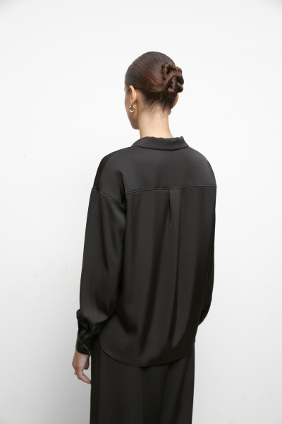 Блуза с отложным воротником из сатина Charmstore  купить онлайн