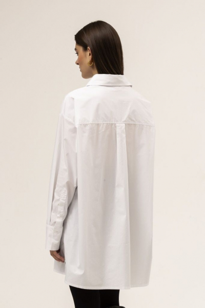 Рубашка удлиненная (белый) (XS, белый)