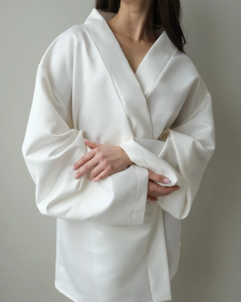 Платье-кимоно MINI, цвет: жемчужный, ПЛТ127 купить онлайн