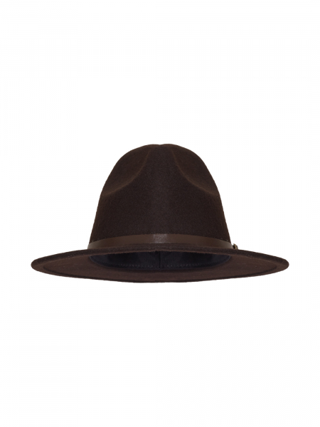 Шляпа федора фетровая с ремешком Canotier  купить онлайн