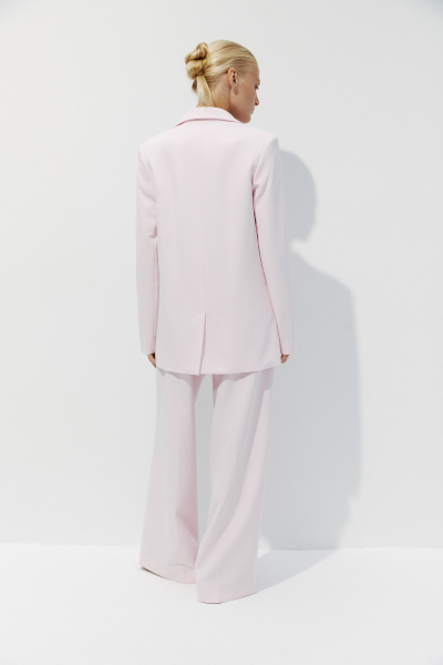 Пиджак прямой однобортный со шлицей Charmstore, цвет: светло-розовый, 109-10230-220 купить онлайн