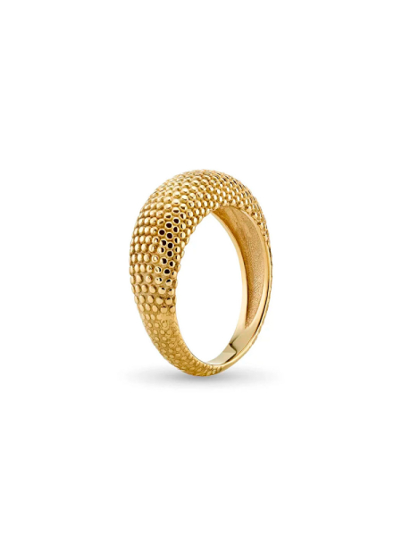 Кольцо Dots Gold MOSSA jewelry, цвет: позолота, 031-104-0007 купить онлайн