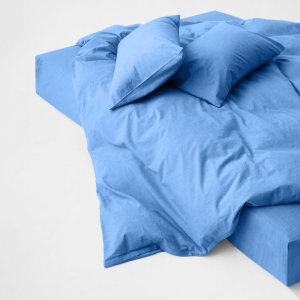 Комплект постельного белья Melange Smoky Blue MORФEUS  купить онлайн