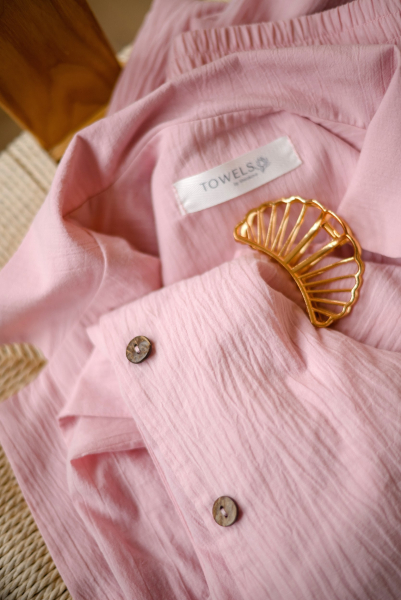Пижама из хлопка "Пион" TOWELS BY SHIROKOVA, цвет: розовый  купить онлайн