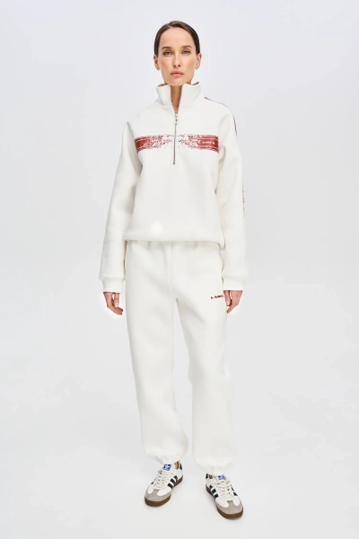 Джоггеры на узкой резинке F/W 24/25 Label .B, цвет: WHITE Pt.11.3.2133.1124WH |новая коллекция купить онлайн