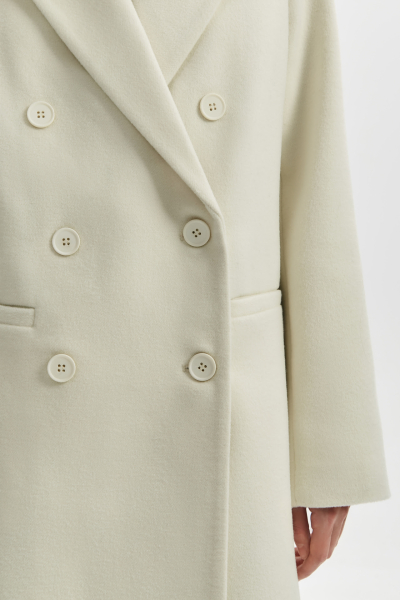 Пальто двубортное средней длины Mollis со скидкой  купить онлайн