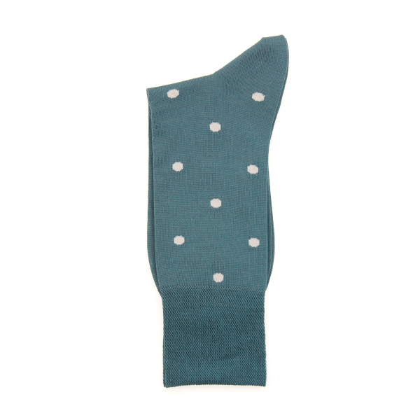 Носки Luxury Mercerized Cotton Dots Tezido, цвет: морской  купить онлайн