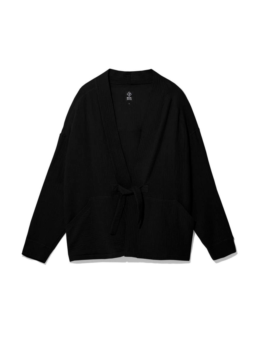 KINOMO OVERSIZE HOME/STREET MUSLIN/KIMONO/BLACK RICE НФ-00000047 купить онлайн