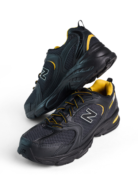 Кроссовки мужские New Balance 530 Black/Yellow NKDADDYS SNEAKERS, цвет: Чёрный MR530ZBG купить онлайн