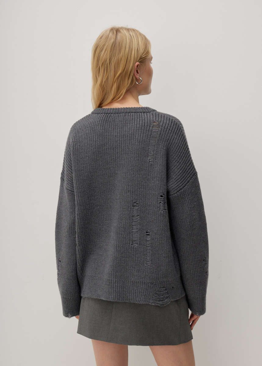 Объемный свитер в стиле гранж Nice One  купить онлайн
