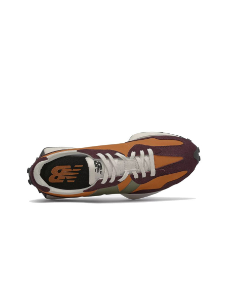 Кроссовки мужские New Balance 327 "Madras Orange Burgundy" NKDADDYS SNEAKERS, цвет: оранжевый MS327LY1 купить онлайн