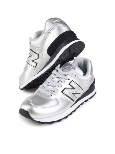 Кроссовки женские New Balance 574 "Silver" NKDADDYS SNEAKERS, цвет: серебристый WL574PN2 купить онлайн