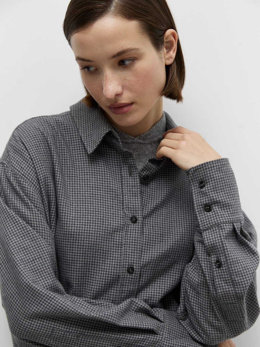 Рубашка бойфренда из итальянской фланели AroundClother&Knitwear  купить онлайн