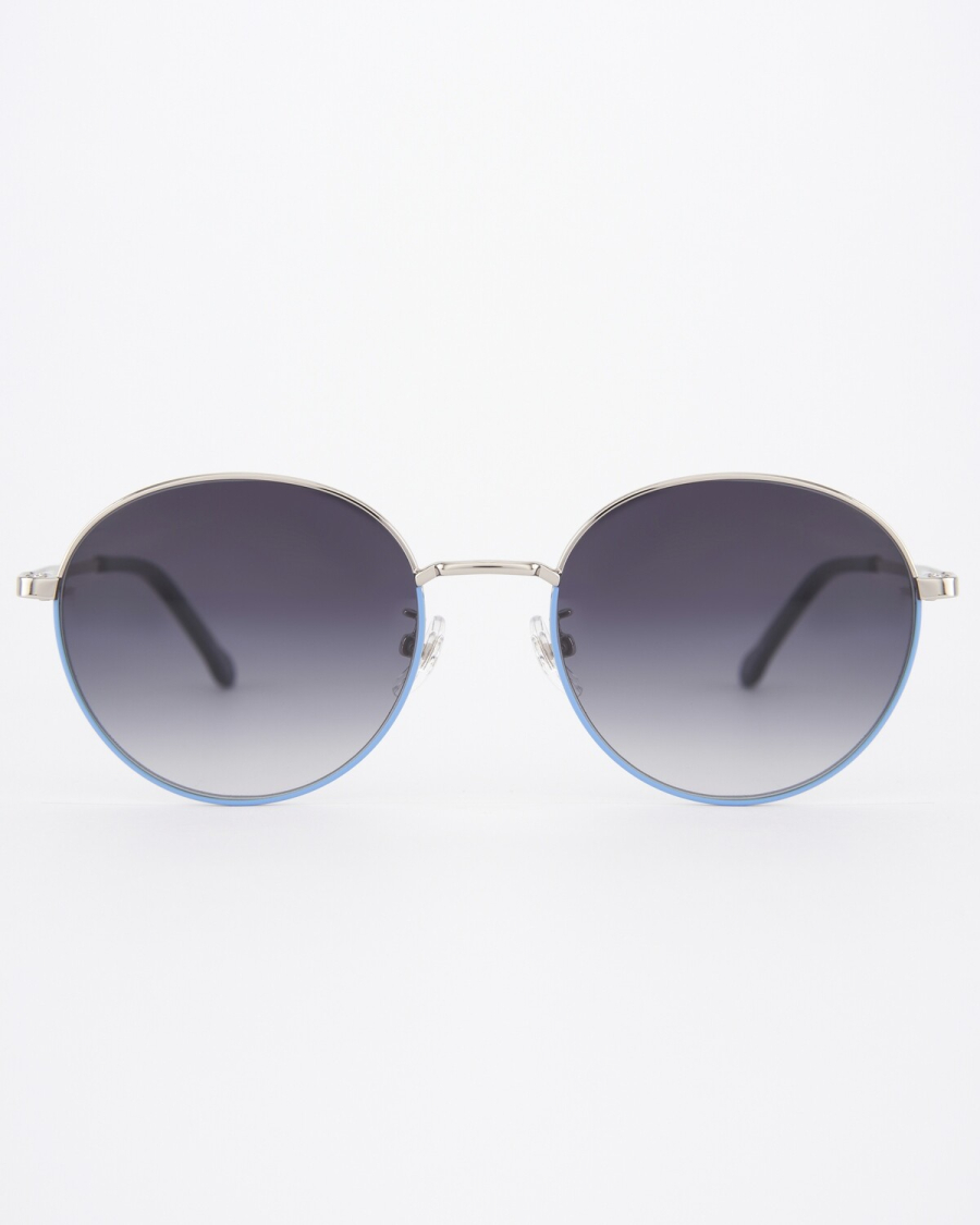 Солнцезащитные очки Spunky Round 2 Silver-Blue Spunky Studio  купить онлайн